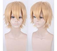 Cos perruque juvénile inversée déformée cheveux courts couleur universelle pour homme perruque cosplay anime perruque couleur : 002-30