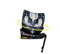 COSATTO Come & Go Siège auto rotatif 2-360°, de la naissance à 4 ans (0-105 cm), groupe 0/0+/1 base intégrée ISOFIX, R129, ERF, protection contre les chocs latéraux, 5 points plus anti-échappement