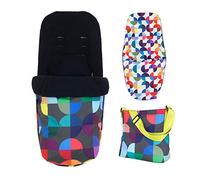 Cosatto Giggle Pack d'accessoires 2 en 1 - Sac à langer et chancelière toutes saisons, kaléidoscope