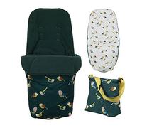 Cosatto Giggle Pack d'accessoires - Sac à langer et chancelière toutes saisons, Birdland