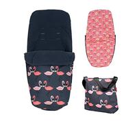Cosatto Giggle Pack d'accessoires - Sac à langer et chancelière toutes saisons, joli flamant rose