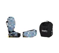 Cosatto Siège auto pliable en déplacement, 15 mois à 12 ans, 76-150 cm, siège auto de voyage Isofix, ultra compact et léger, protection contre les chocs latéraux et sac de voyage (démangeaisons aux