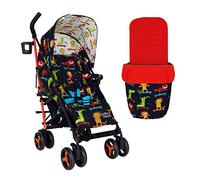 Cosatto Supa 3 Poussette avec chancelière - Poussette légère de la naissance à 25 kg - Facile, compacte, pliable, grand panier de courses, chancelière avec poignée de transport, Sk8R Kidz