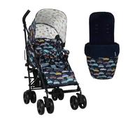 Cosatto Supa Poussette 3 avec chancelière - Poussette légère de la naissance à 25 kg - Facile et compacte - Pliable - Grand panier de courses - Chancelière avec poignée de transport (bip sonore)