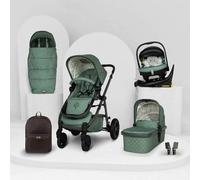 Cosatto Système de voyage 3 en 1, Wow 3 - Naissance jusqu'à 25 kg, pliage compact Duo Direction, nacelle, siège, siège auto iSize testé ADAC, base rotative ISOFIX, adaptateurs, chancelière et sac à
