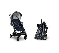 Cosatto Yo Poussette de voyage - Poussette légère et compacte pliable de la naissance à 25 kg - Compatible avec les compagnies aériennes, pliage facile à une main, grand panier de courses de 8 kg