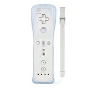 Cosaux FM02 Nintendo Wii Manette Wii avec étui en silicone et dragonne pour Nintendo Wii et Wii U FM02 blanc