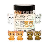 Cosblisvia 60 Positive Katzen Motivationskarten, Cartes d'affirmations pour Adultes, Cadeaux pour Femmes, Adolescents, Hommes pour Le Bien-être, réduction du Stress et thérapie (Multicolore)