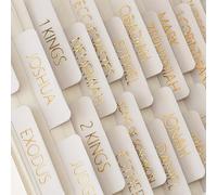 Cosblisvia 73 onglets de Bible Allemand, Ensemble d'accessoires de Bible laminés, Grand Onglet de Bible Allemand pour Femmes, Hommes, journalisation, étude biblique (Boho)