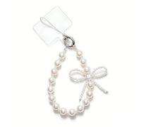 Cosblisvia Bijou de Téléphone Universel en Perles, Dragonne Courte pour Smartphone, Bracelet de Poignet Papillon, Sangle Anti-Perte pour Femmes et Filles