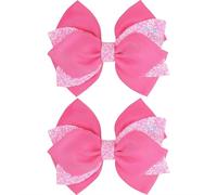 Cosblisvia Glitzer Barrettes Filles, Élégant Vœu Papillon, Chic Vœu Papillon pour Adolescents, Enfants pour Anniversaire, Noël, Quotidien (10 CM Rose)