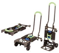 COSCO Chariot Charge 135kg Multi-Position Pliant Transport Diable (Vert)