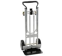 Cosco Diable 3 en 1 en Aluminium avec Roues Plates 450 kg