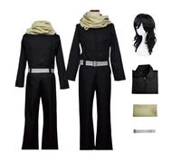 CosDogs Anime My Hero Academia Aizawa Shouta Cosplay Costume avec perruque pour femmes et hommes Déguisement Combinaison noire Ensemble complet Accessoires Halloween Carnaval Fête Jeu de rôle Tenues