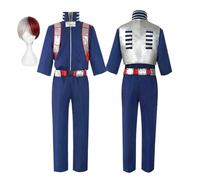 CosDogs Anime My Hero Academia Todoroki Shoto Cosplay Costume avec perruque pour femmes hommes habiller bleu uniforme scolaire costume accessoires complets Halloween carnaval fête jeu de rôle tenues