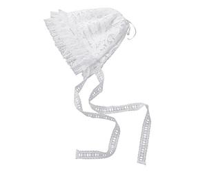 COSDREAMER Chapeau de serpillière Colonial pour Filles et Femmes, Blanc 1, Taille Unique