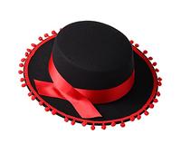 COSDREAMER Chapeau Melon Victorien médiéval pour Femme Noir (Noir 4)