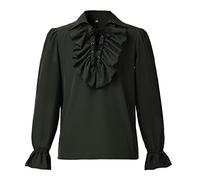 COSDREAMER Costume de poète médiéval de la Renaissance pour Homme - Chemisier de Pirate de la Renaissance - Taille XXL - Jaspe