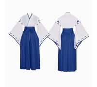 COSDREAMER Ensemble kimono pour femme Geisha Yukata japonais à volants et pantalon