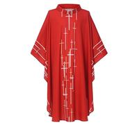 COSDREAMER Robe de prêtre pasteur pour homme et femme - Rouge