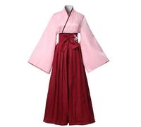 COSDREAMER Robe kimono pour femme Geisha japonaise Yukata avec haut à volants et pantalon (taille L)