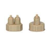 coserori Aquarium Multifonction 2 Pc Bricolage SystèMe de CO2 Kits GéNéRateur Bouchon de Bouteille RéServoir de Poisson Dioxyde de Bricolage RéActeur Bouchon à Vis