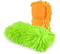 Cosey - (éponge Chenille), 2 pièces, Vert/Orange