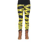 cosey Legging d'halloween imprimé coloré pour Femme (Taille Unique), Scène Crime, Taille Unique