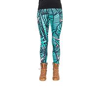 cosey Legging imprimé Floral coloré (Taille Unique) - Design Bande dessinée Tropicale, Bande dessinée Tropicale, Taille Unique