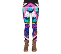 cosey Legging Neon Line - Couleurs Vives - Différents Designs colorés (Taille Unique), Lampes Tropicales, Taille Unique