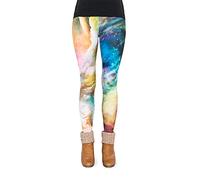 cosey - Leggings colorés imprimés (Taille Unique) - Christmas Desing