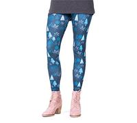 cosey - Leggings colorés imprimés (Taille Unique) - Design Winter Symbols