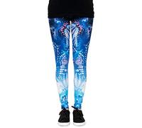 cosey - Leggings colorés imprimés (Taille Unique) - Jardin des Papillons