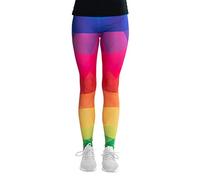 cosey - Leggings Neon Line (Taille Unique) - avec différents Motifs Néo-Triangles colorés Design