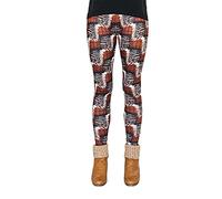 cosey Rouge Leggings, Red Scribble, Taille Unique Femme