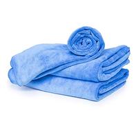 cosey - Serviette en Microfibre Douce, 3 pièces Taille L 60 x 120 cm, Bleu