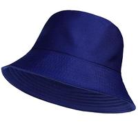COSHAL® Chapeau bob réversible unisexe en coton pour enfants, chapeau de pêche pour le camping, la randonnée, les voyages, la casquette de baseball, le football, l'été, la plage, le soleil, les, bleu