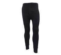 COSHAL® Ensemble de sous-vêtements thermiques pour homme - Haut et bas à manches longues et demi-manches - Haut gilet et pantalon long John - Sous-vêtements thermiques d'hiver pour homme, Noir (Long