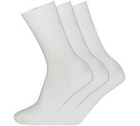 COSHAL® Lot de 3 paires de chaussettes d'école pour garçons et filles en coton majoritaire respirant Chaussettes pour l'école Chaussettes de sport décontractées unisexes, Blanc (lot de 3 paires), 7-10