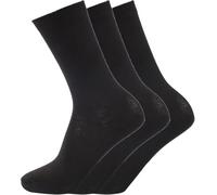 COSHAL® Lot de 3 paires de chaussettes d'école pour garçons et filles en coton majoritaire respirant Chaussettes pour l'école Chaussettes de sport décontractées unisexes, Noir (lot de 3 paires), 11-14