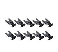 Coshar Lot de 10 clips en métal pour panneau avec pince pour affichage des prix, notes, cartes, étiquettes de prix, magasin, supermarché, bureau (noir)