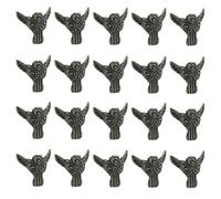 Coshar Lot de 20 pieds de boîte à bijoux rétro décoratifs pour boîte à bijoux, boîte cadeau, boîte en bois