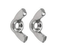 Coshar Lot de 50 écrous en acier inoxydable 304 avec ailes de papillon, torsion à la main et filetage de l'oreille (M4, 50 pièces)