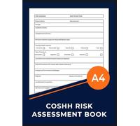 COSHH Risk Assessment Book: Control of Substances Hazardous to Health Log