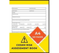 COSHH Risk Assessment Book: Control of Substances Hazardous to Health Log