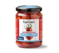 Così Com'è Datterino Rosso, tomate rouge Datterino dans l'eau de mer, tomates italiennes, pot de 350 g + boîte de 400 g