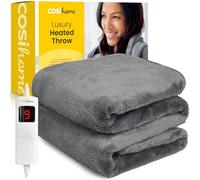 Couverture chauffante Cosi Home Couverture Chauffante Electrique en Fausse Fourrure 180 x 130 cm - Gris