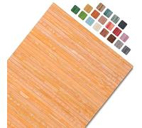CosìCasa Tapis Bambou Cuisine - Tapis Long Bois - Tapis De Bain Antidérapant - Salle De Bain, Caillebotis Douche Extérieure, Orange Antique, 50X100