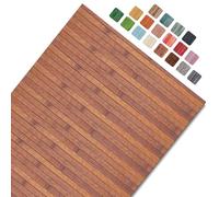 CosìCasa Tapis Cuisine Devant Evier Lavable Bambou - Tapis Cuisine Long en Bois - Tapis De Bain Bois Antidérapant - Tapis Bambou Salle De Bain, Caillebotis Douche Extérieure, Chêne Miel, 50X120