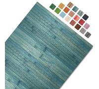 CosìCasa Tapis Cuisine Devant Evier Lavable Bambou - Tapis Cuisine Long en Bois - Tapis De Bain Bois Antidérapant - Tapis Bambou Salle De Bain, Caillebotis Douche Extérieure, Bleu Océan, 50X160